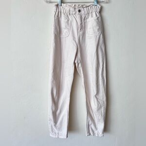 Zara Cream Paperbag Pants Size 0